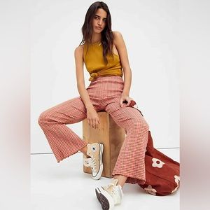 SOLD!! free people fine line pants in rust